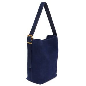 Margot Kaye Bucket Tote in Suede Midnight